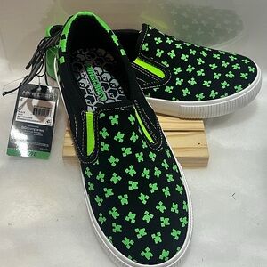 PICK 2/$15.00
Minecraft Slip-On Shoes - Black and Green